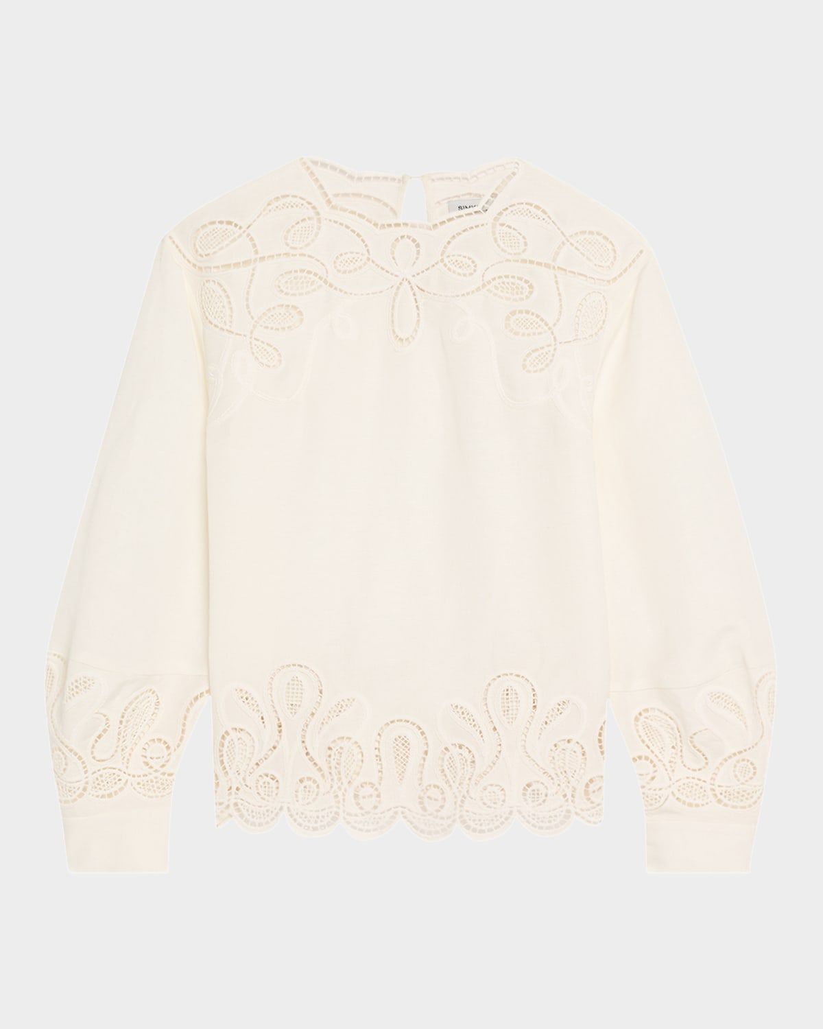 Wendlyn Embroidered Long-Sleeve Top