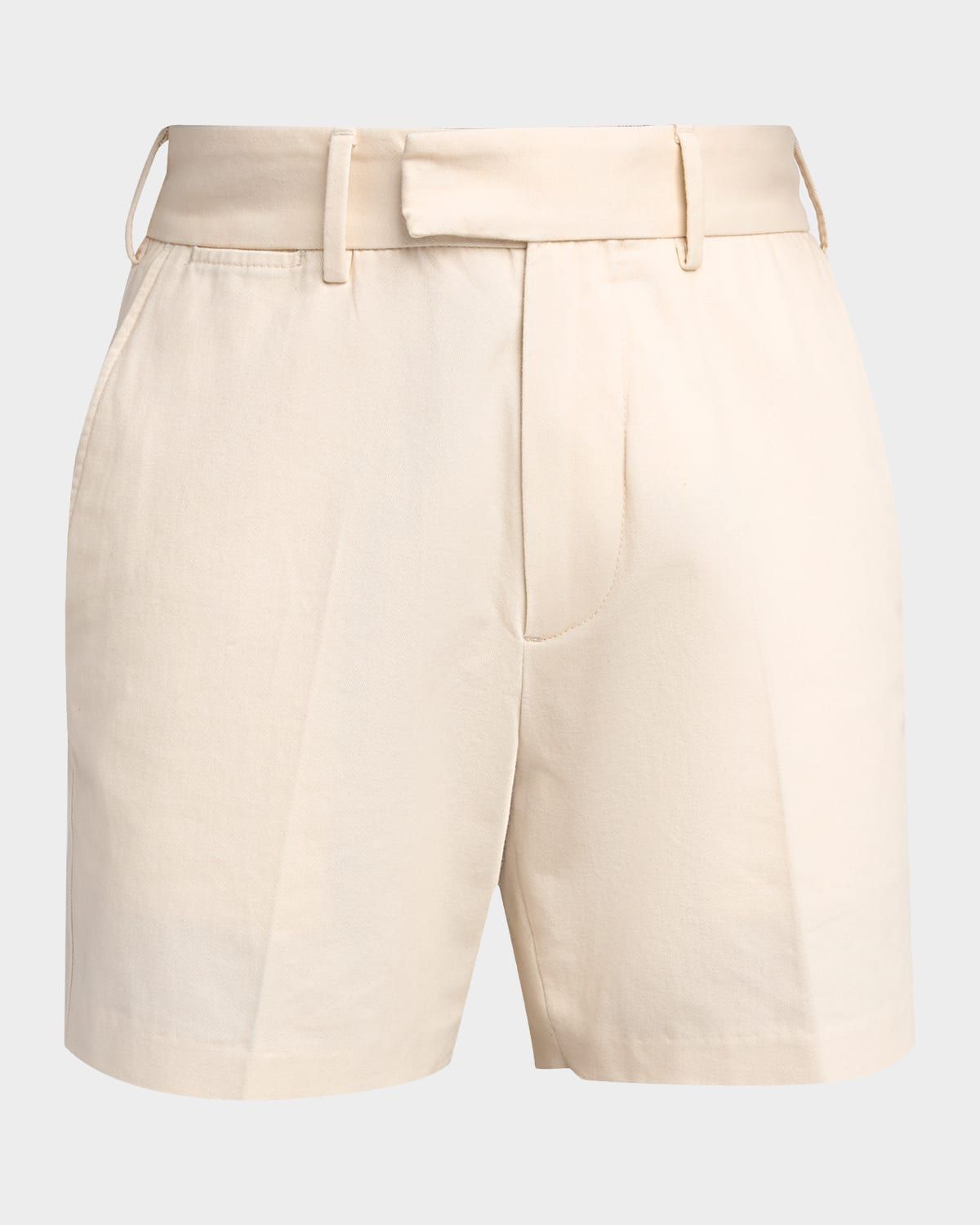 Men & apos;s Brushed Cotton Flat-Front Shorts