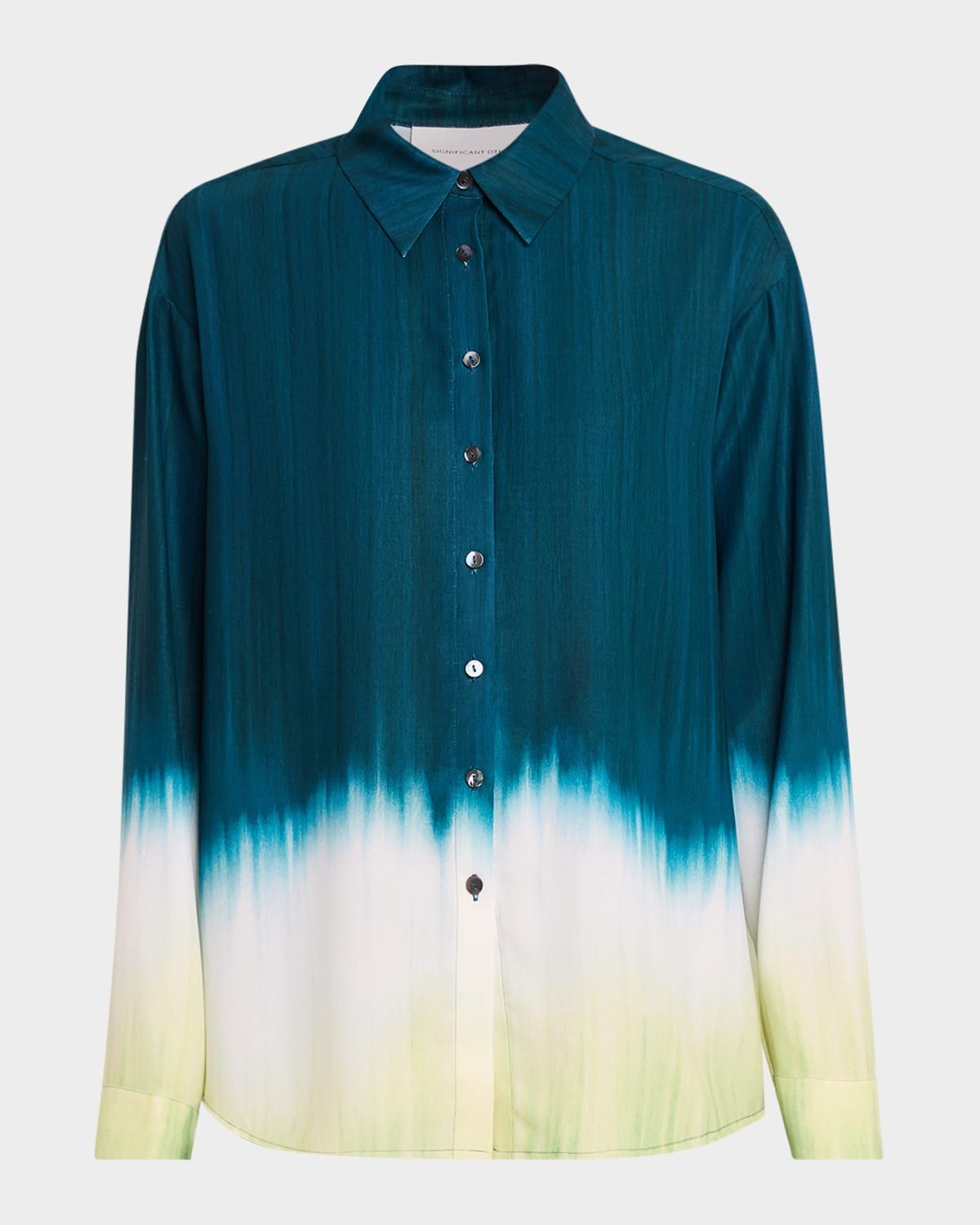 Vilte Draped Long-Sleeve Shirt