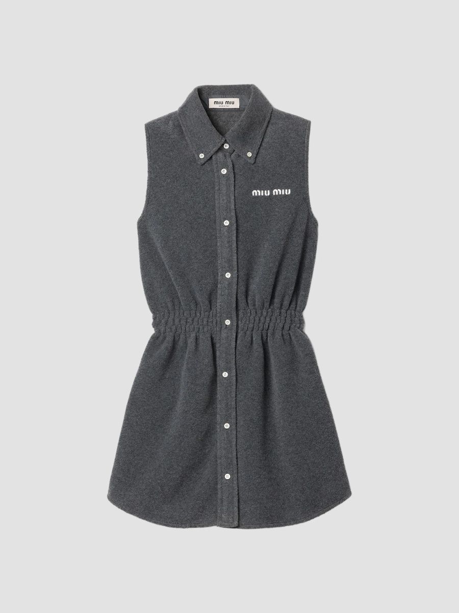 Miu Miu Women's Fleece Dress - Grey - Size 0