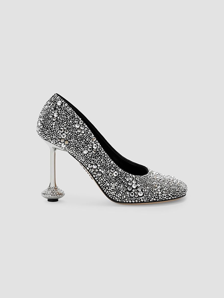 Women's Toy 90MM Embellished Pumps - Silver - Size 9