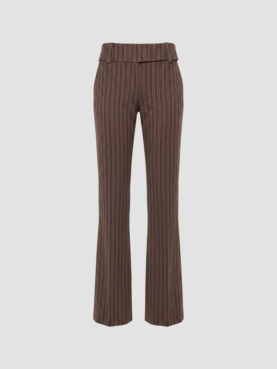 Nicholas the Label Women's Willow Striped Slim Boot-Leg Pants - Variegated Stripe - Size 0