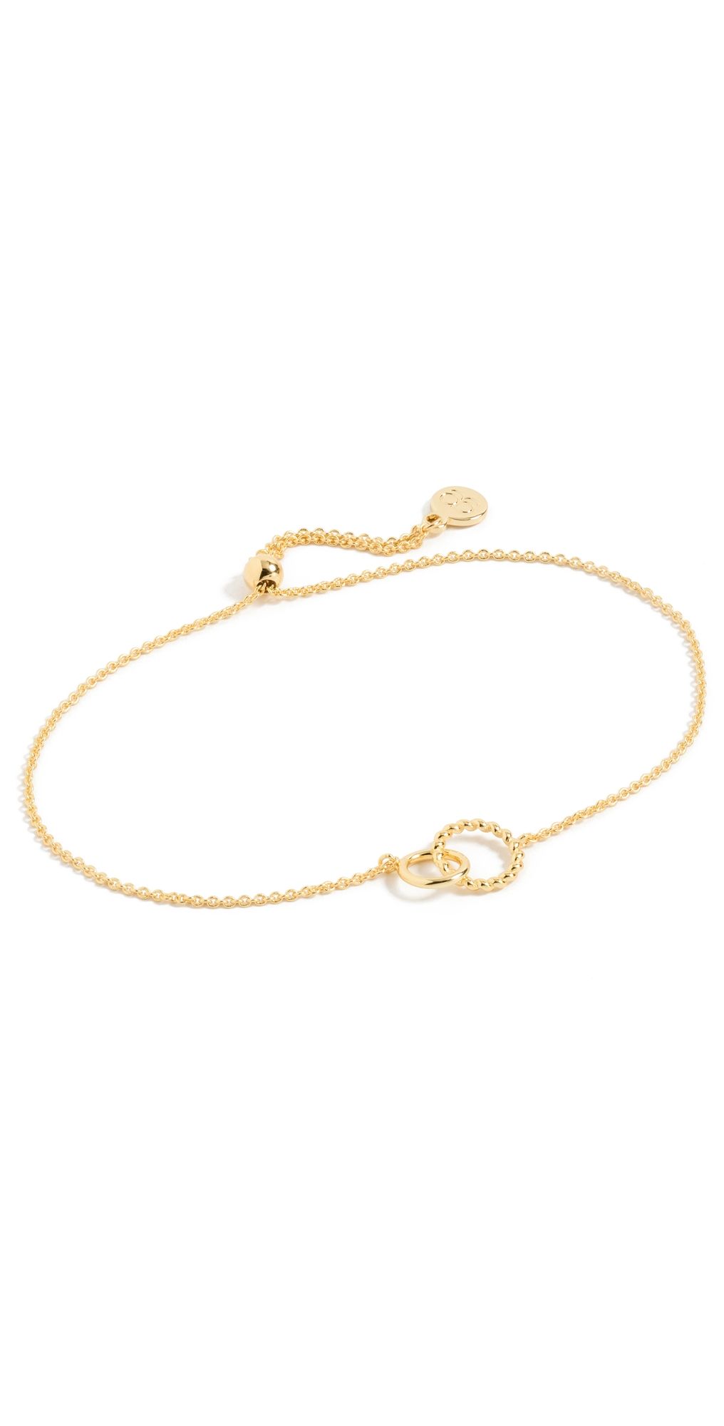 Gorjana Crew Charm Bracelet Gold One Size