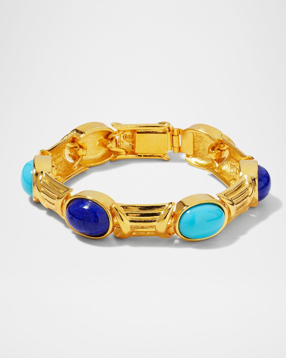 Multi Blue Link Bracelet