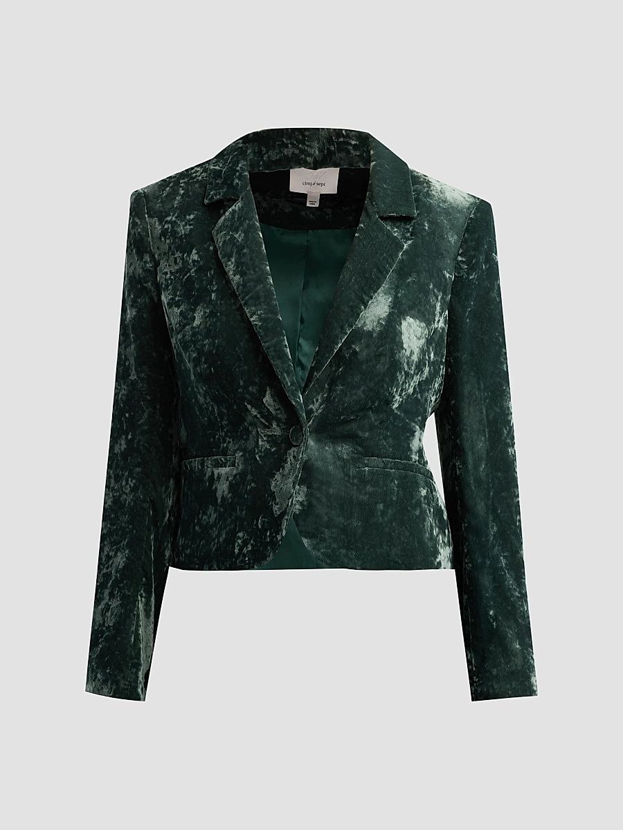 Women's Velvet Le Petit Karlie Blazer - Deep Malachite - Size 2