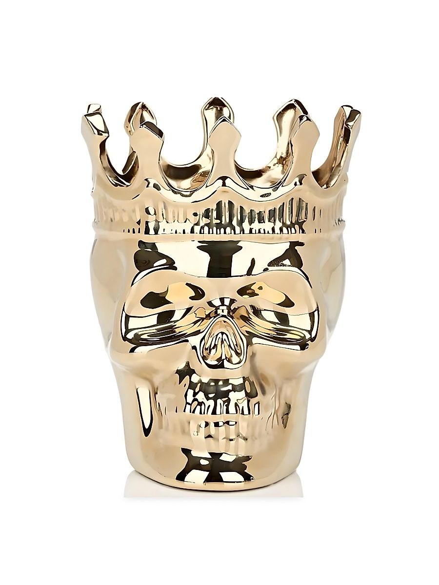 Wood Charnel Gold Bonaparte Skull Candle - Wood Charnel
