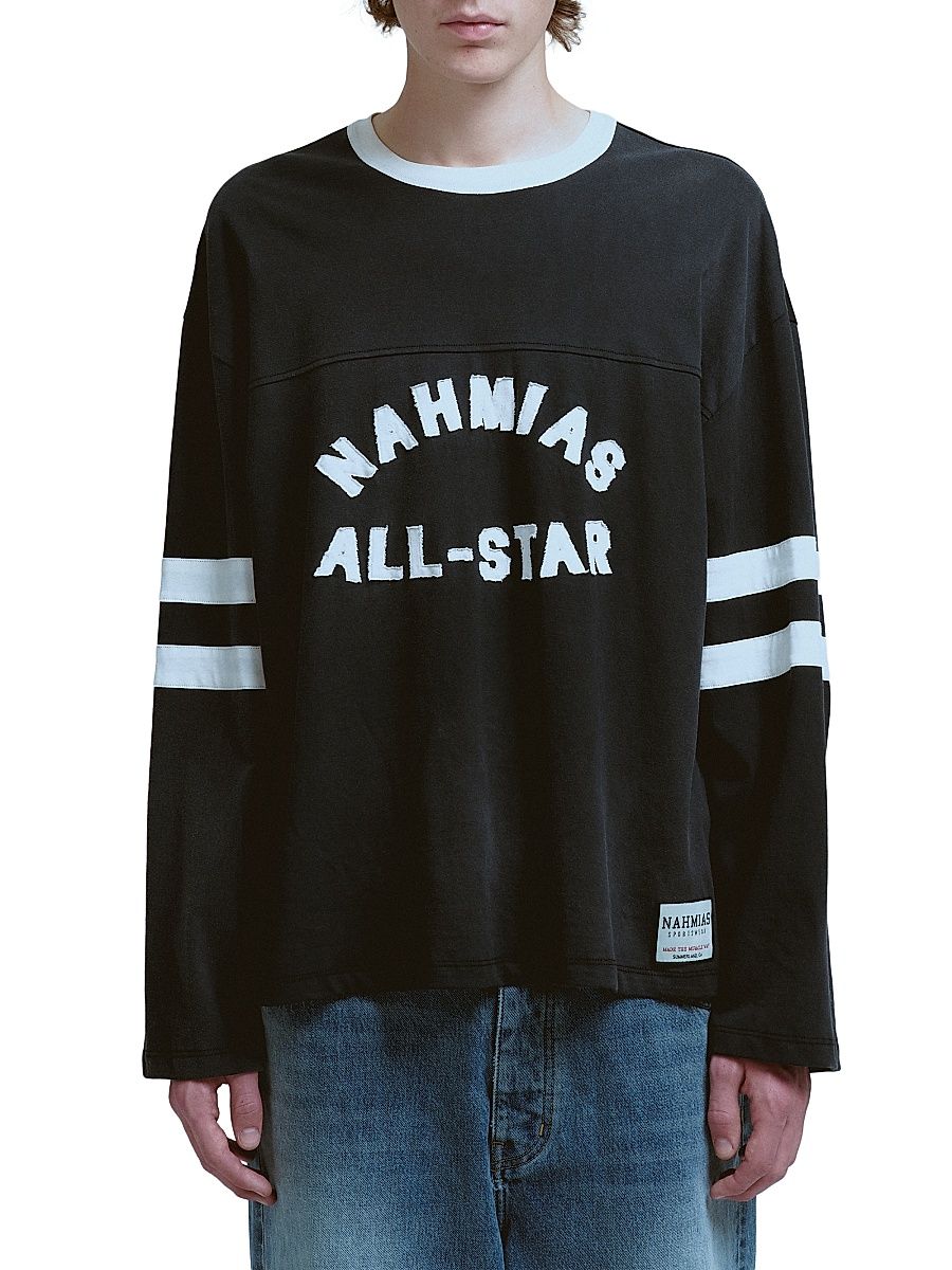 Men's All Star Varsity Long-Sleeve Jersey - Worn Black - Size XXL