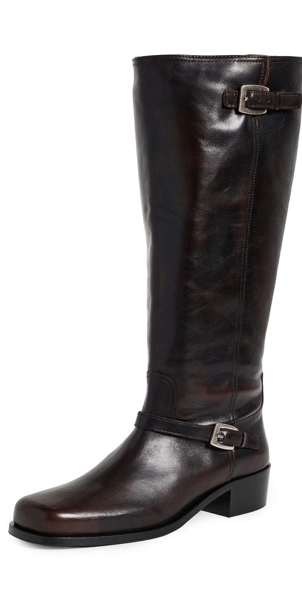 STAUD Brooklyn Flat Boots Espresso 36