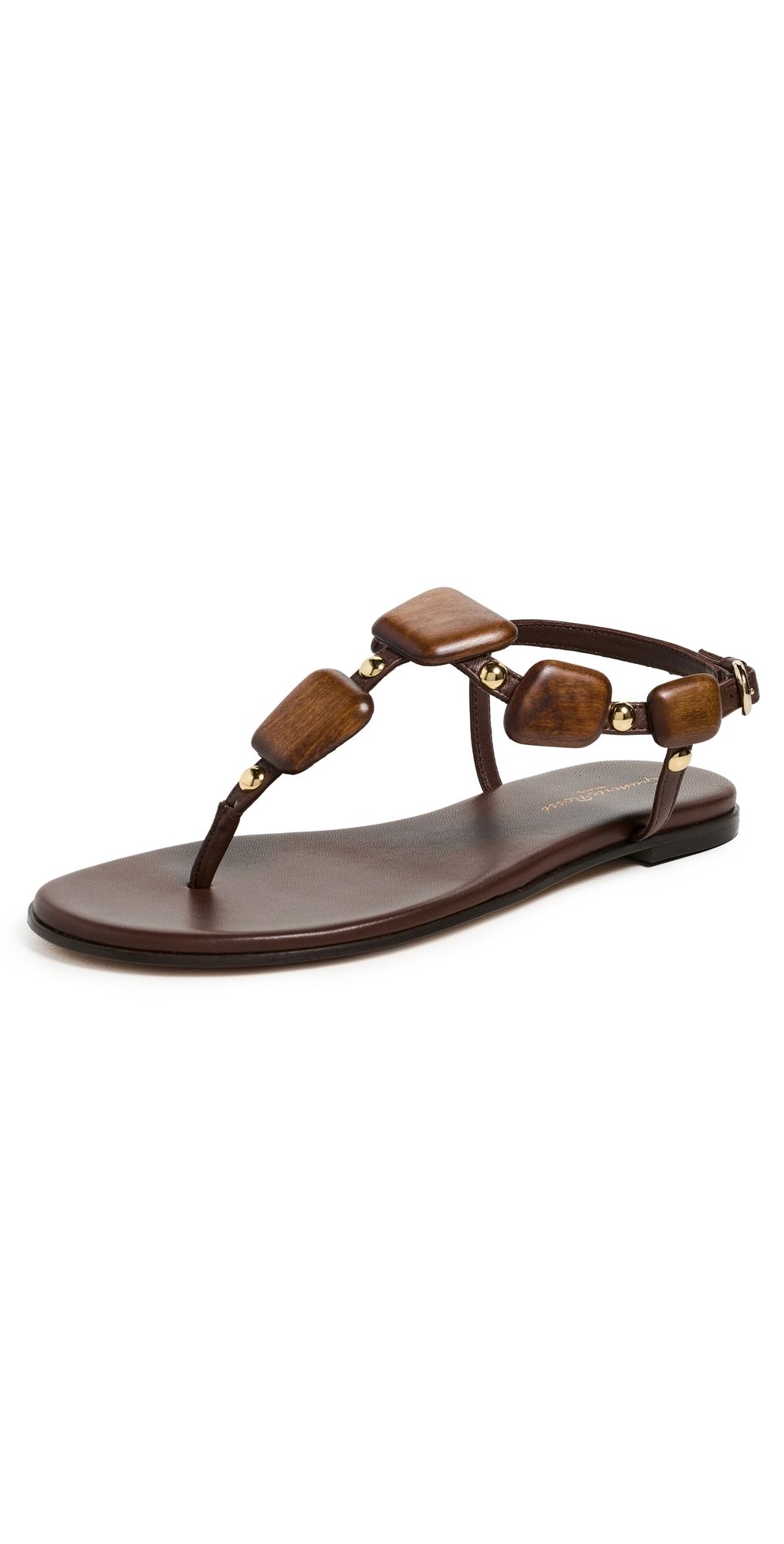 Gianvito Rossi Nappa Sandals Brown 37