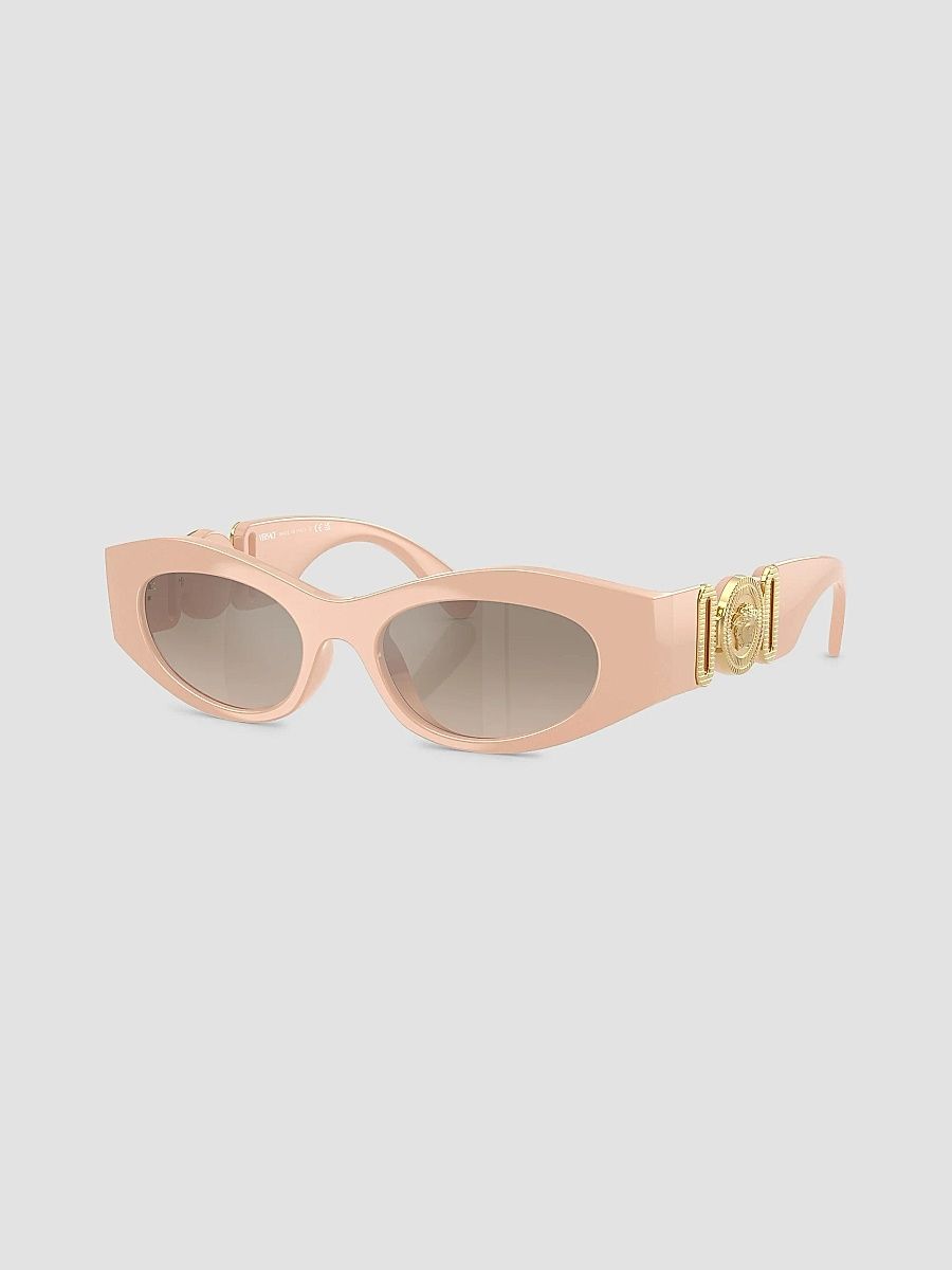 Versace Women's Medusa Biggie 51MM Cat-Eye Sunglasses - Beige Grey