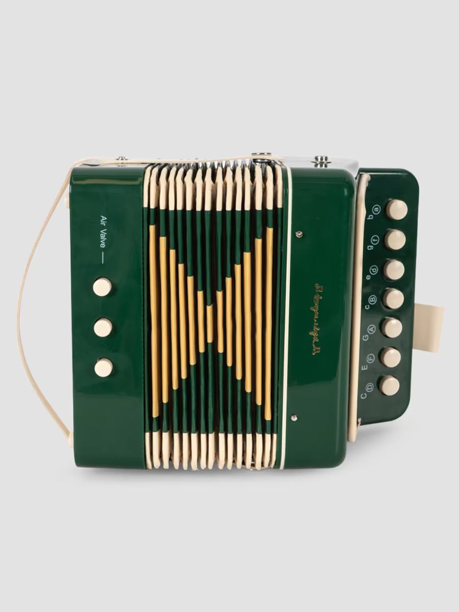 Konges Slojd Unisex Kid's Accordion Toy - Green