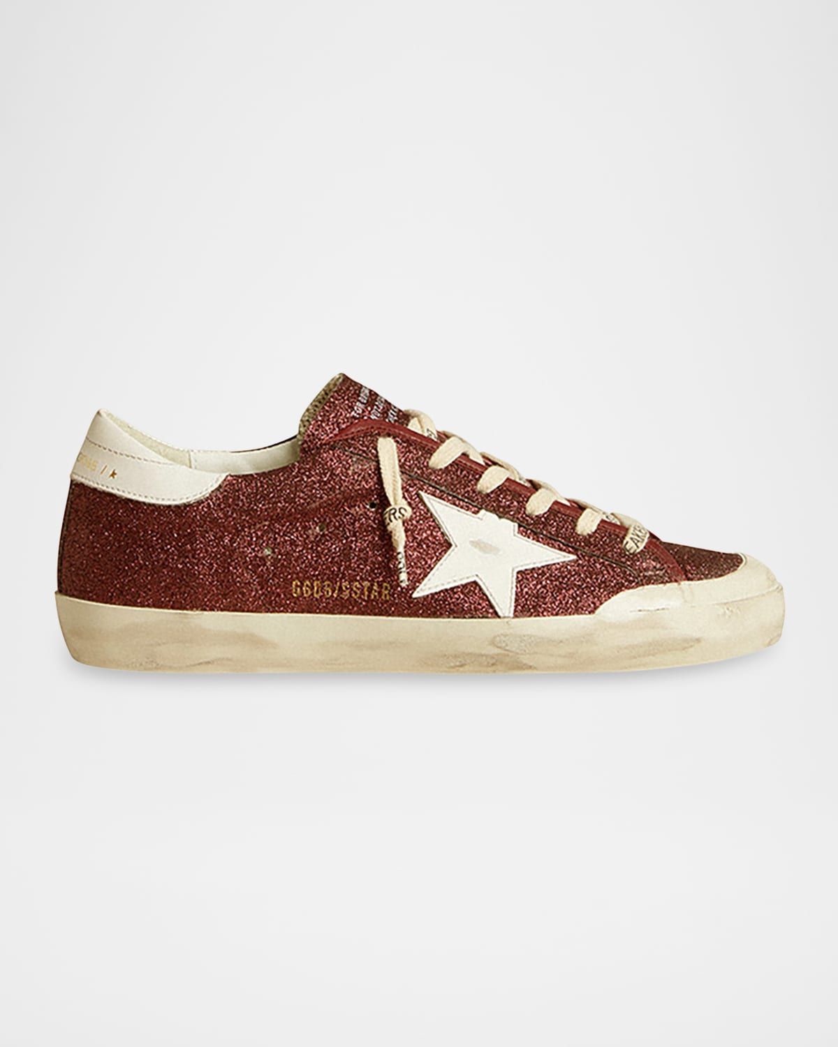 Super Star Glitter Leather Low-Top Sneakers