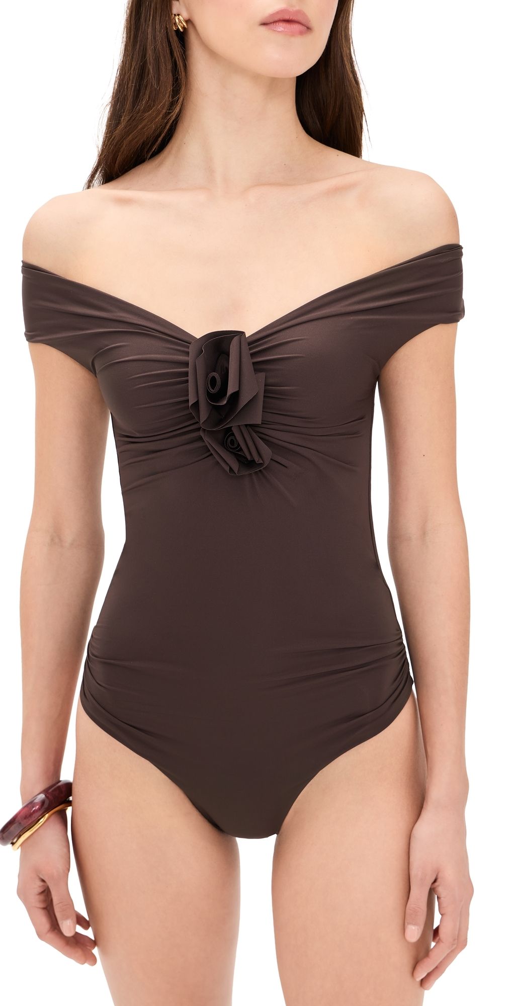 Maygel Coronel Aljibe One-Piece Swimsuit Habano One Size