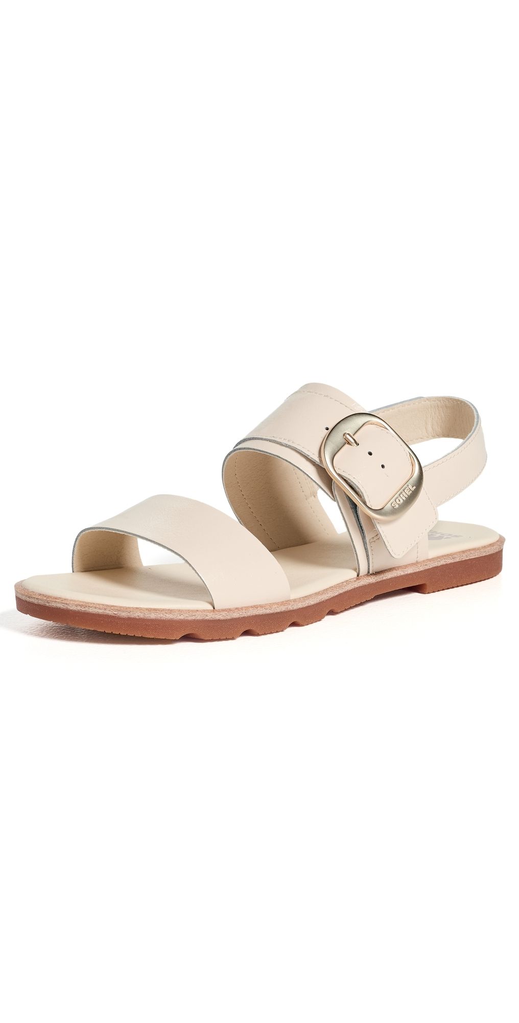 Sorel Ella III Slingback Sandals Honey White/Iced Tea 6.5