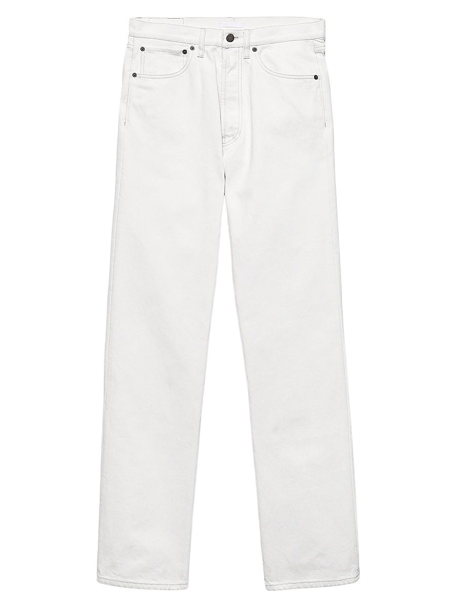 Men's Old Denim Five-Pocket Jeans - White - Size 36