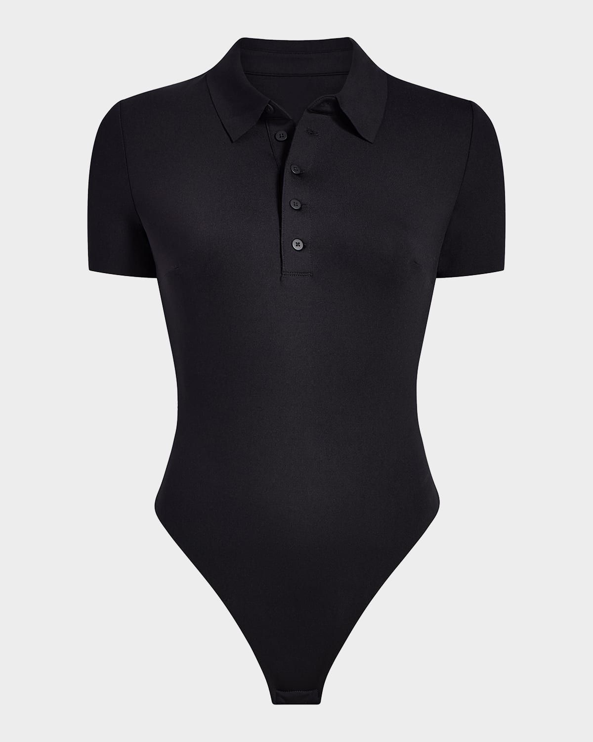 Neoprene Polo Thong Bodysuit