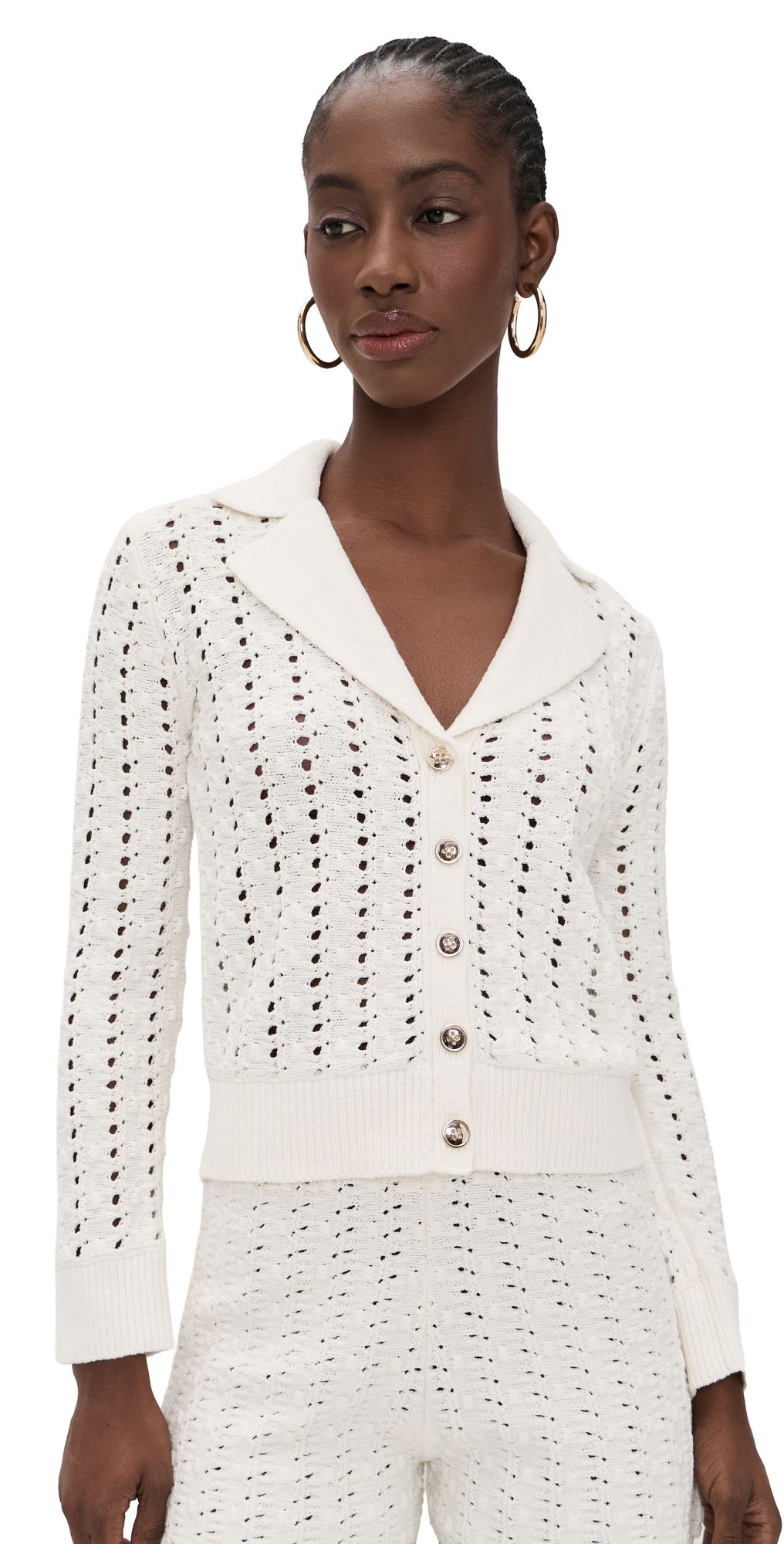Ramy Brook Nadia Cardigan Ivory XXL