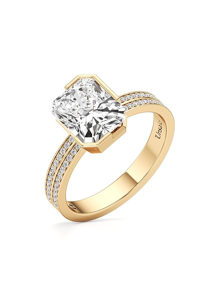 Women's Meta 18K Yellow Gold & 3.40 TCW Lab-Grown Diamond Ring - Yellow Gold - Size 6.75