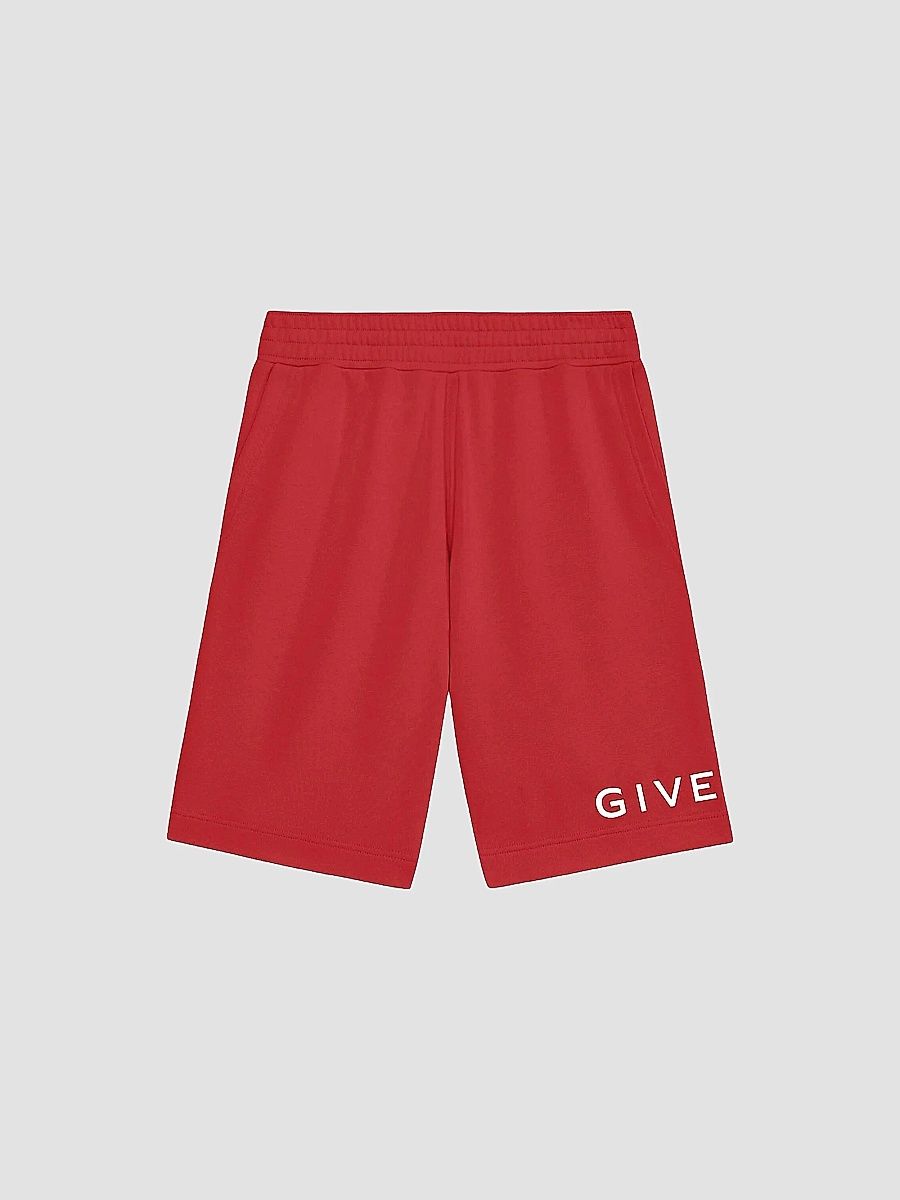 Givenchy Men's Boxy Logo Shorts - Vermillon - Size XXL