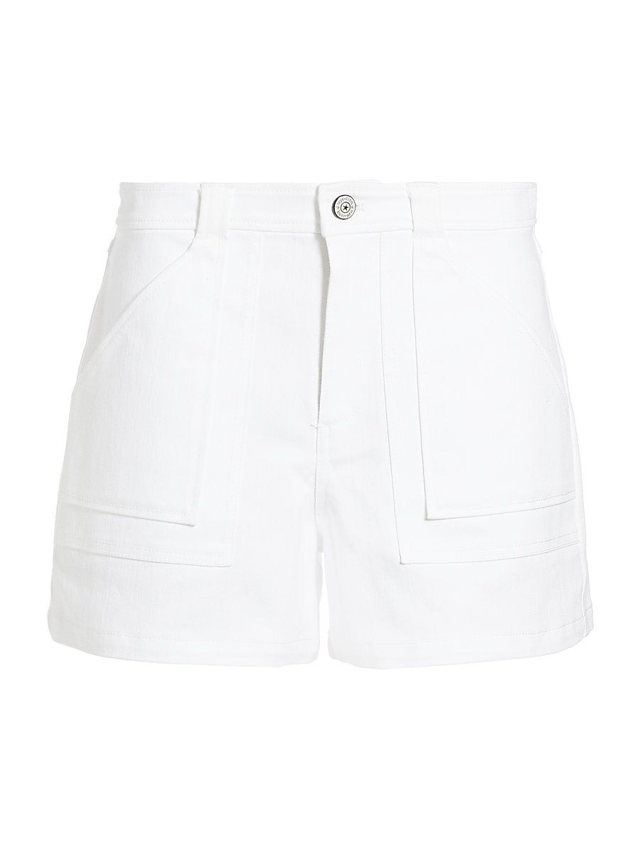 Women's Sanam Twill Shorts - White - Size 16