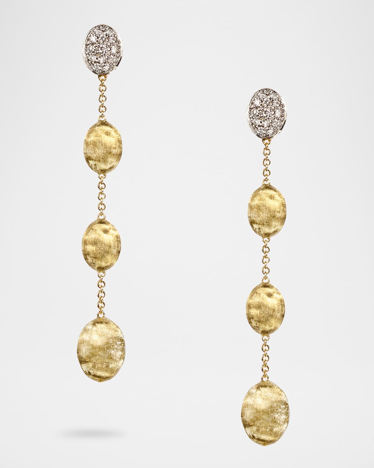 18K Gold Siviglia Diamond Drop Earrings
