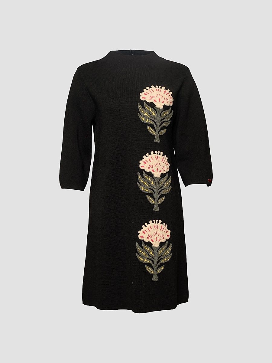 Frances Valentine Women's Annie Dress Heirloom Floral - Black Multi - Size 20