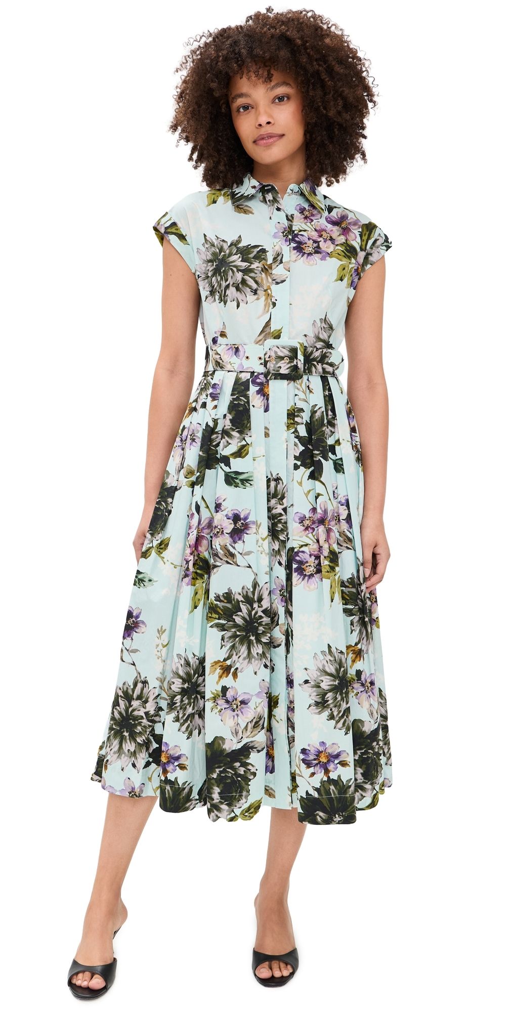 Cara Cara Octavia Dress Margaux Bloom Blue 12