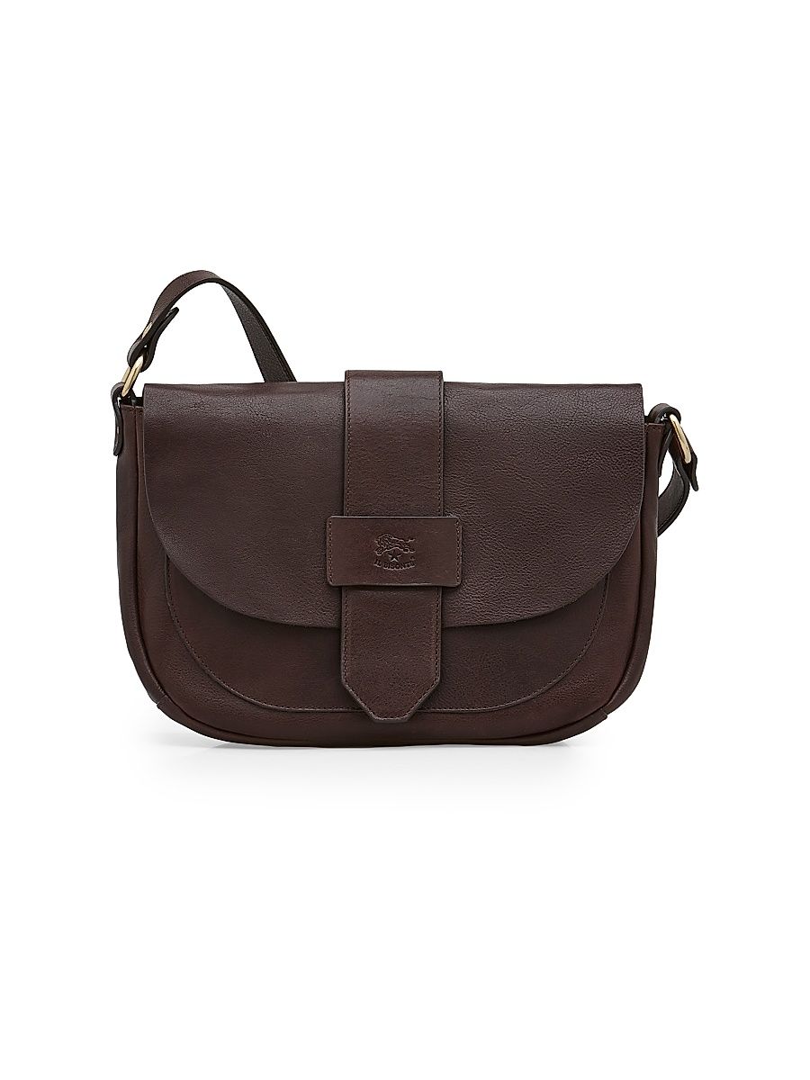 Women's Alloro Leather Crossbody Bag - Caffe