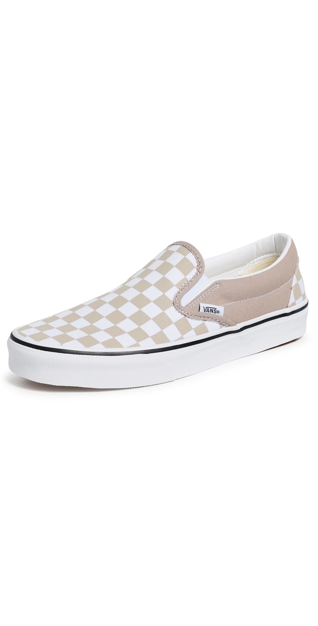 Vans Classic Slip On Sneakers Checkerboard Mushroom M 7/ W 8.5