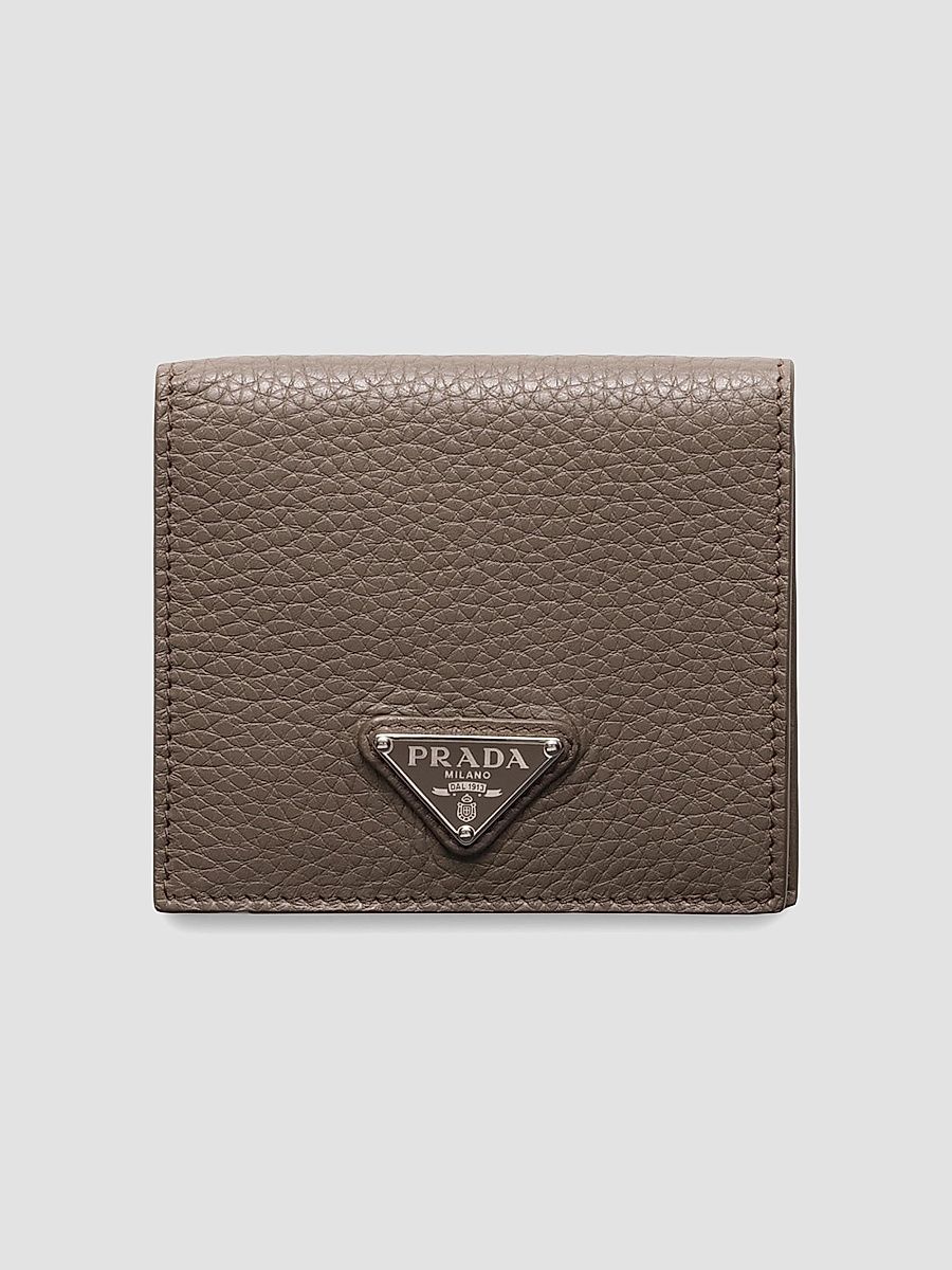 Prada Men's Leather Wallet - Brown