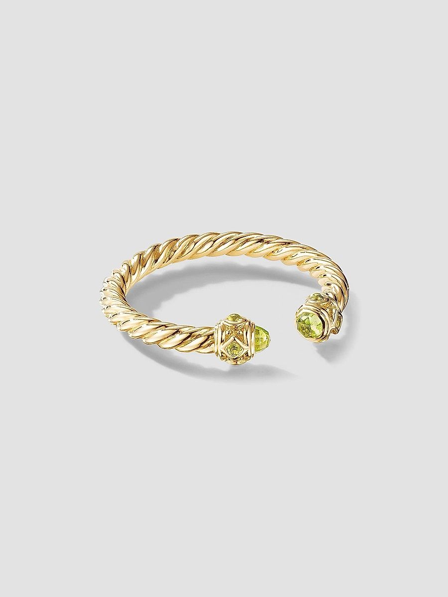 David Yurman Women's Renaissance Ring in 18K Yellow Gold - Madeira Citrine - Size 9