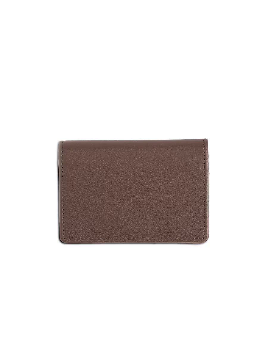 Men's Executive Bi-Fold Card Holder - Brown
