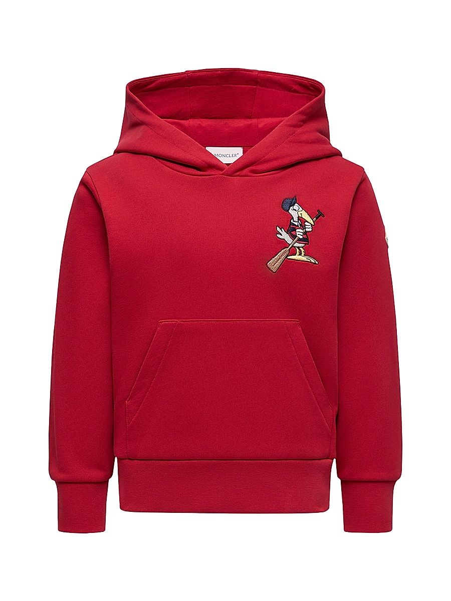 Little Boy's & Boy's Hoodie in Cotton - Red - Size 8