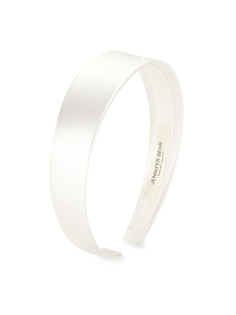 Women's Lydia Satin Headband - Cream