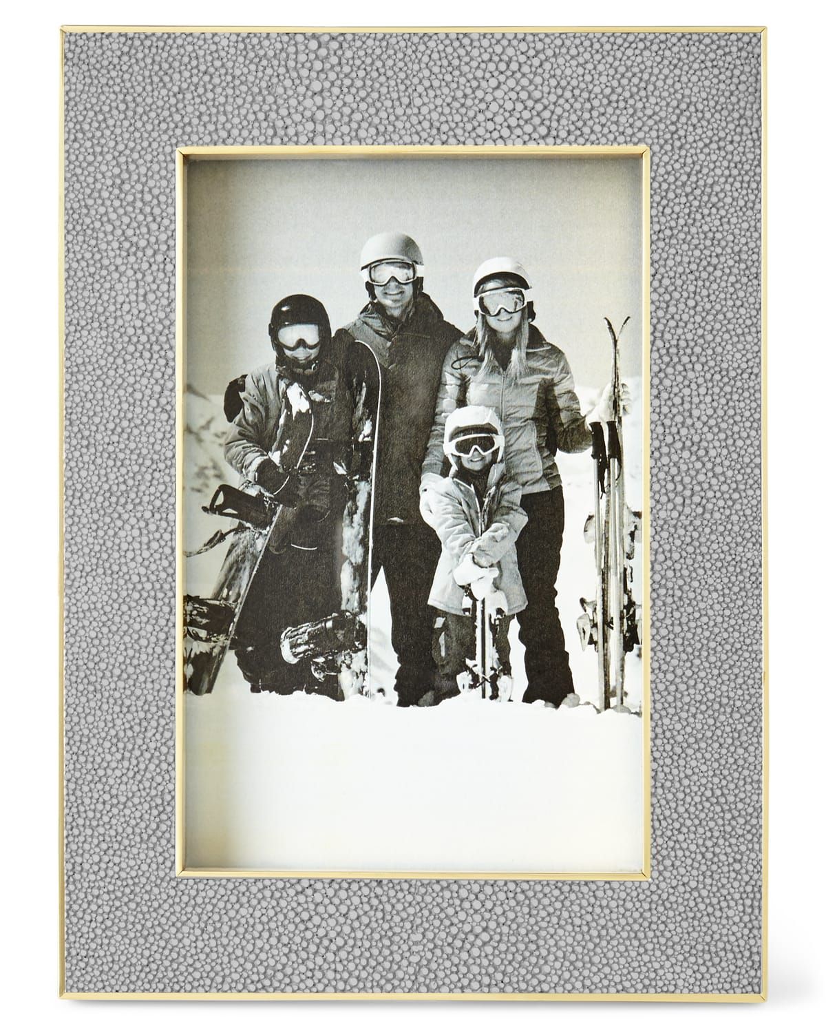 Classic Faux Shagreen 4" x 6" Picture Frame