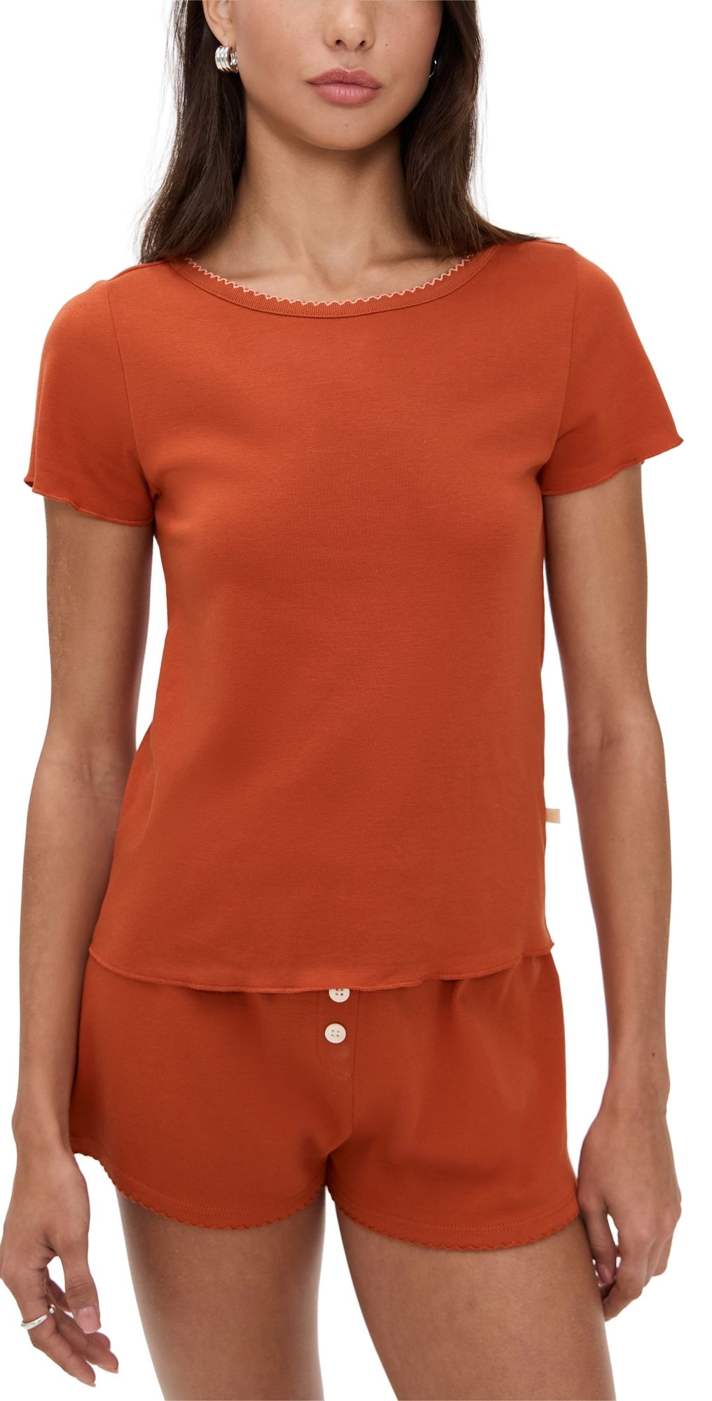 Cozyland by Morgan Lane Baby Jean Tee Rust L