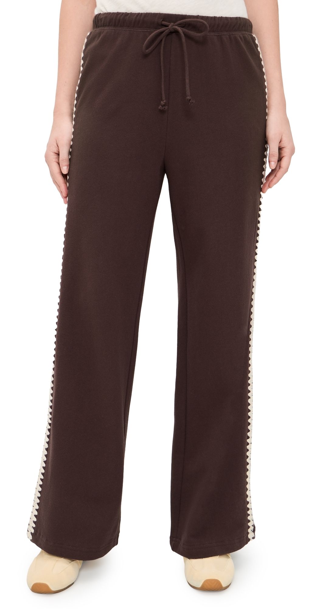 Z Supply Take All Sweatpants Chocolate Cherry M