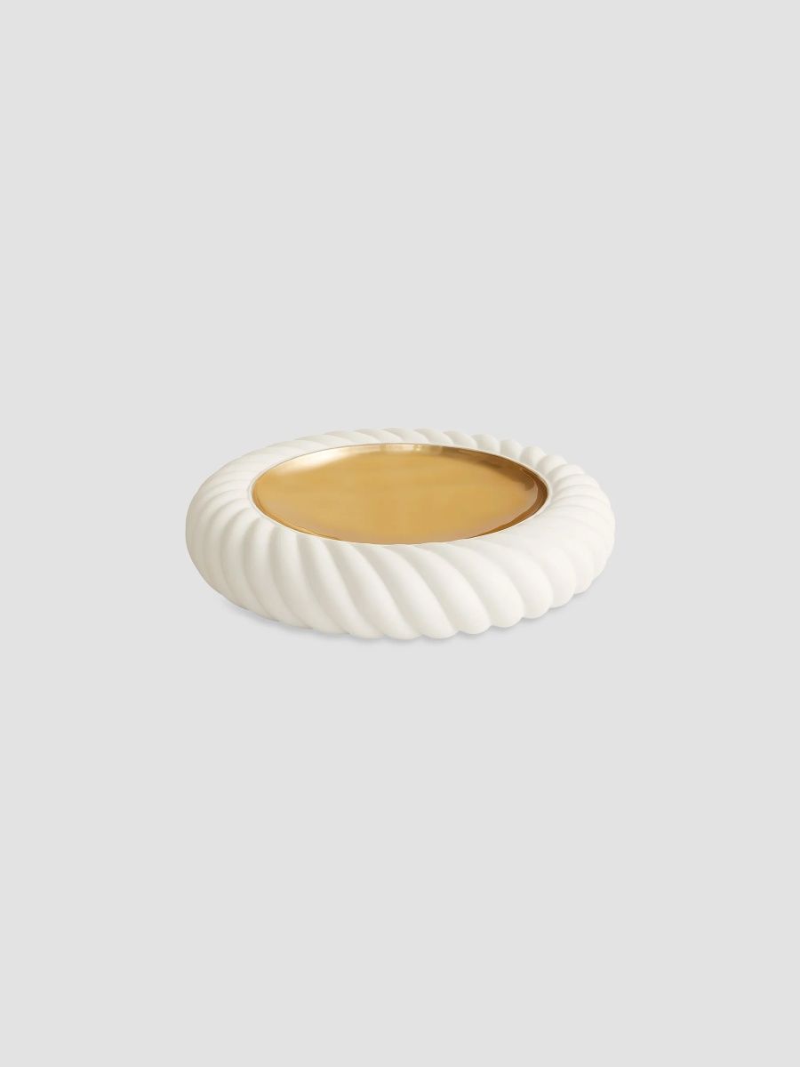 Jonathan Adler Geneva Porcelain Bowl - White Gold