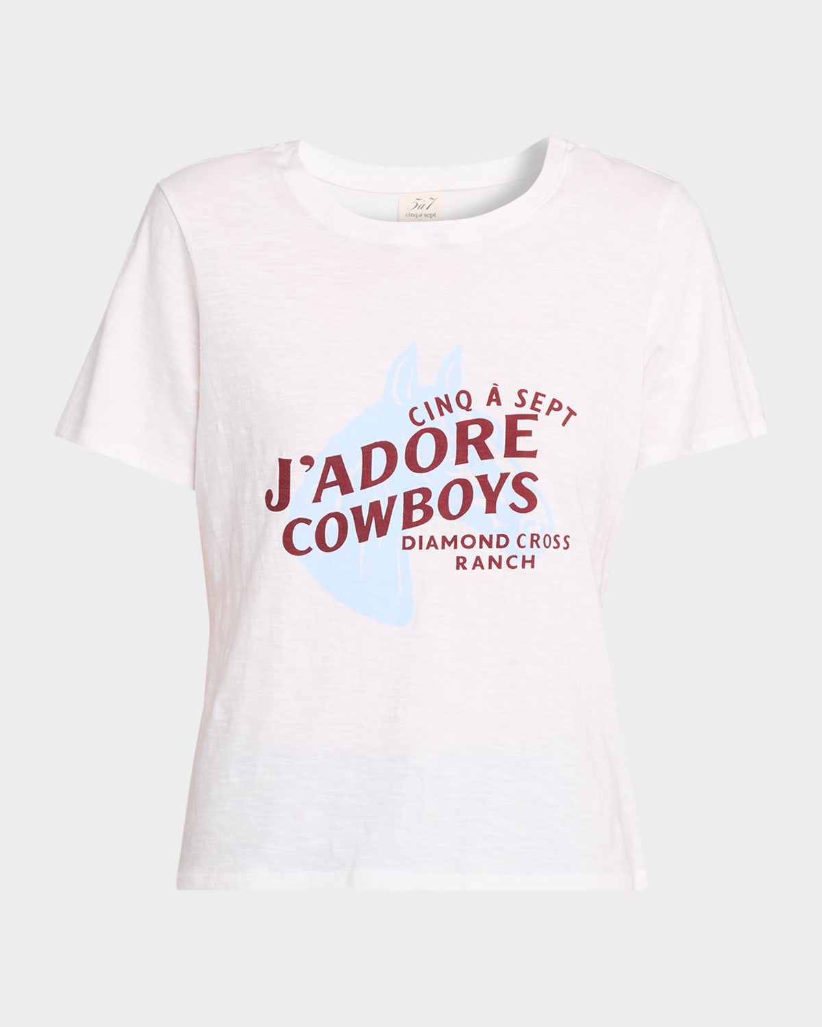 J & apos;adore Cowboys Embellished Shrunken Tee