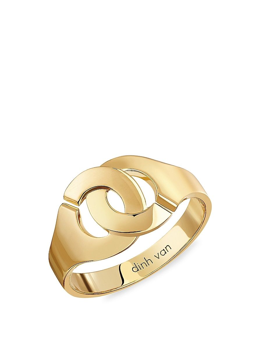 Women's Menottes Dinh Van R10 18K Yellow Gold Handcuff Ring
