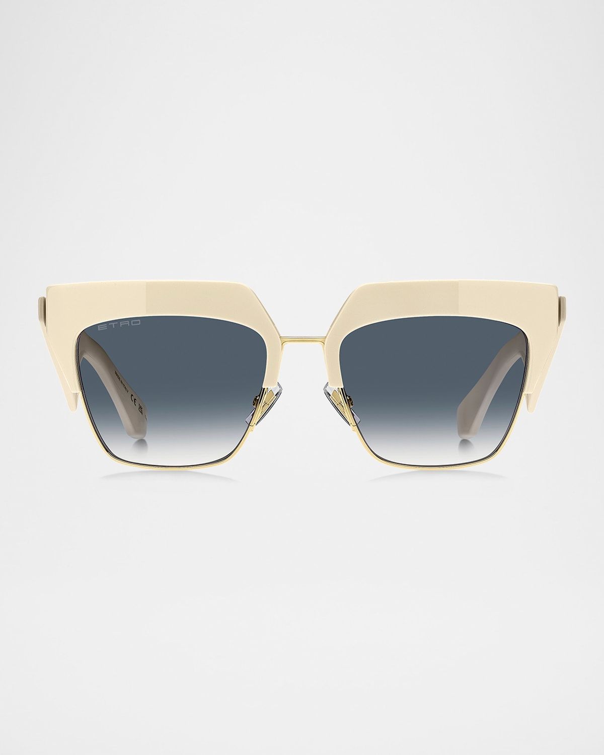 Etroclub Acetate & Metal Square Sunglasses