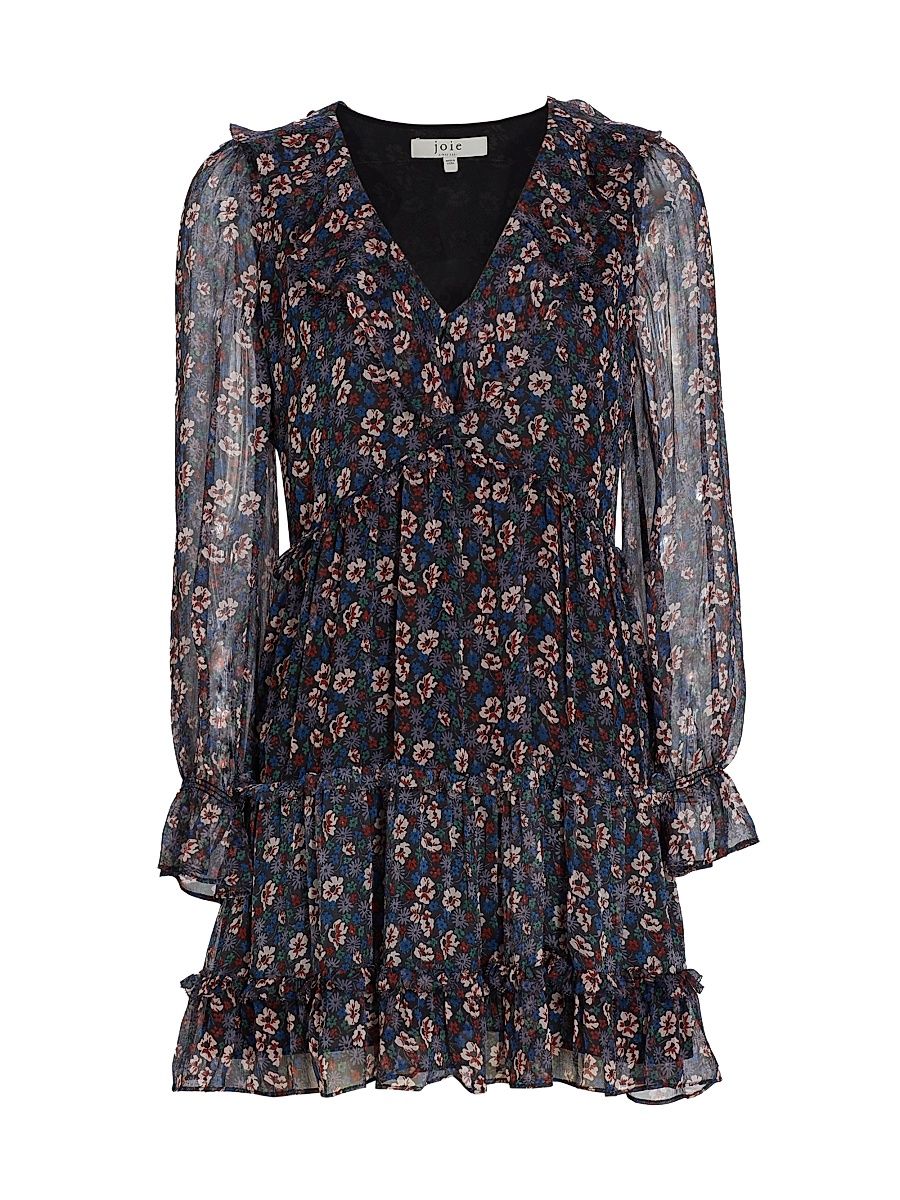 Women's Adanson Silk Minidress - Caviar Multi - Size 4
