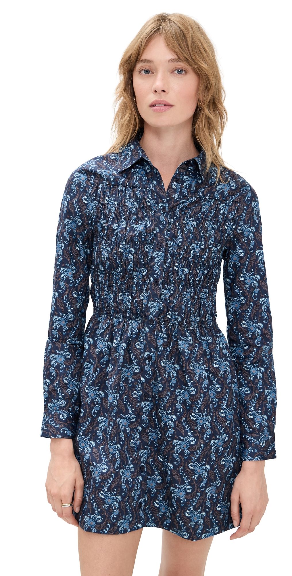 Hill House Home The Mira Dress Cala Paisley/Navy XXS