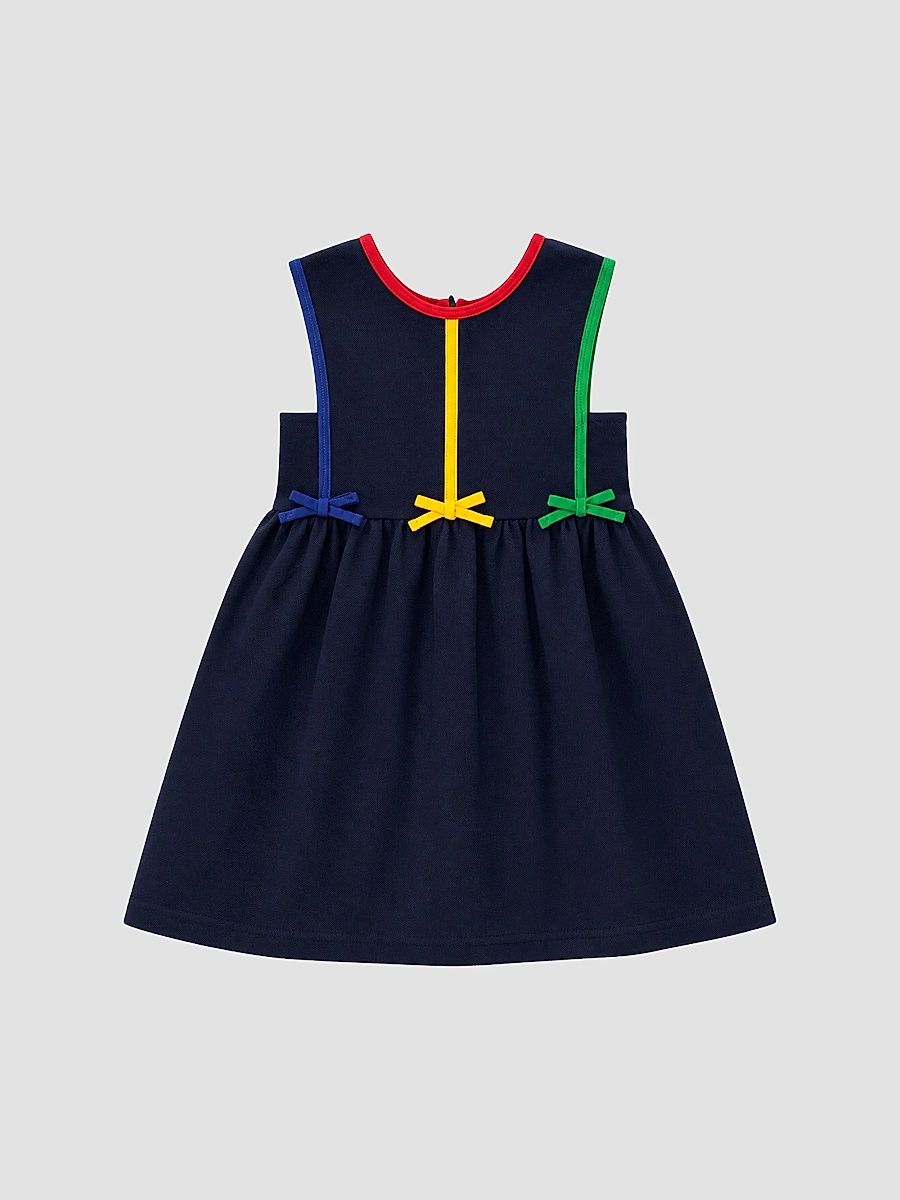 Little Girl's & Girl's Knit Cotton Dress - Navy - Size 8