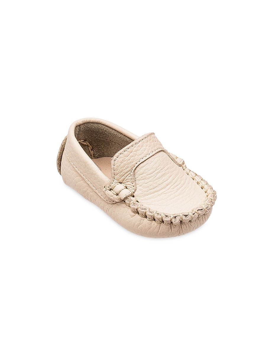 Baby Boy's Leather Moccasins - Cream - Size 1 (Baby)