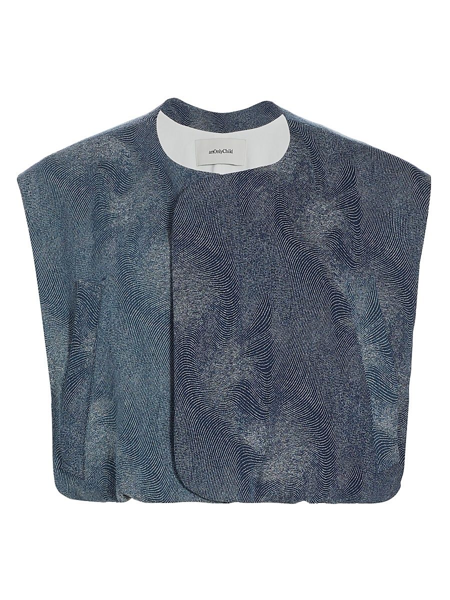 Women's Montego Ruched Vest - Indigo - Size XL