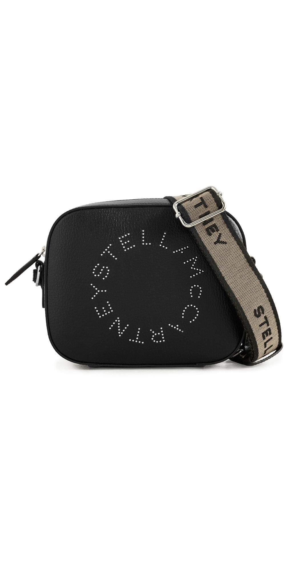 Stella McCartney Faux Leather Logo Camera Bag Black One Size