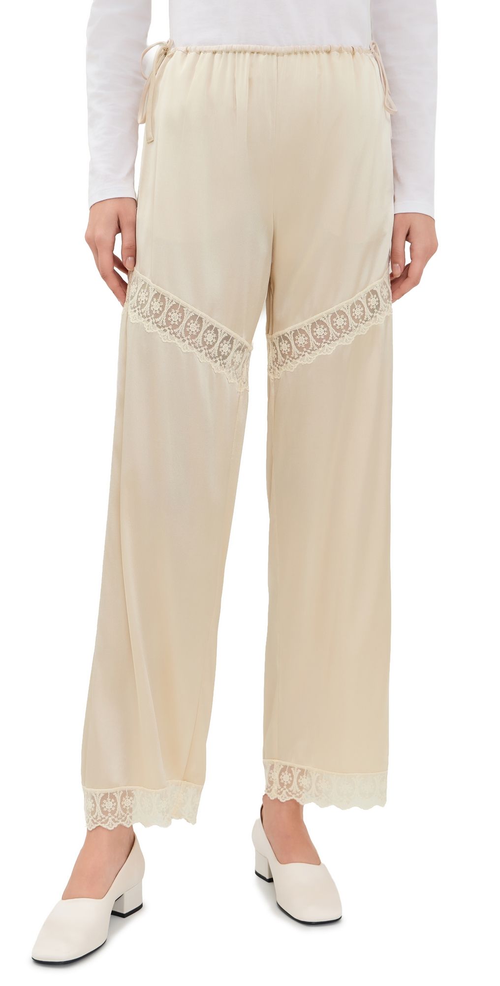 The Garment Cata Lace Pants Ecru 6