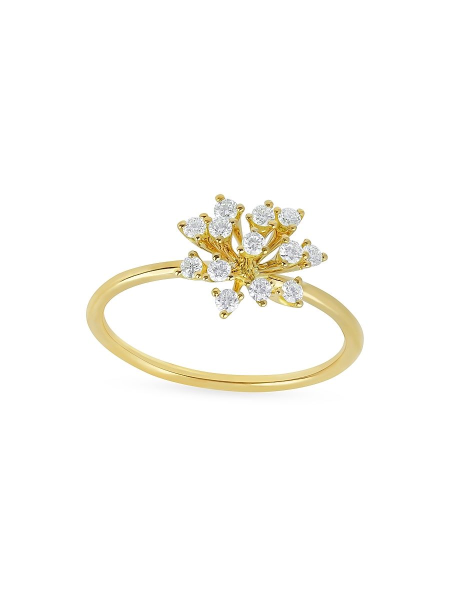 Women's Luminus 18K Yellow Gold & 0.21 TCW Diamond Ring - Yellow Gold - Size 7