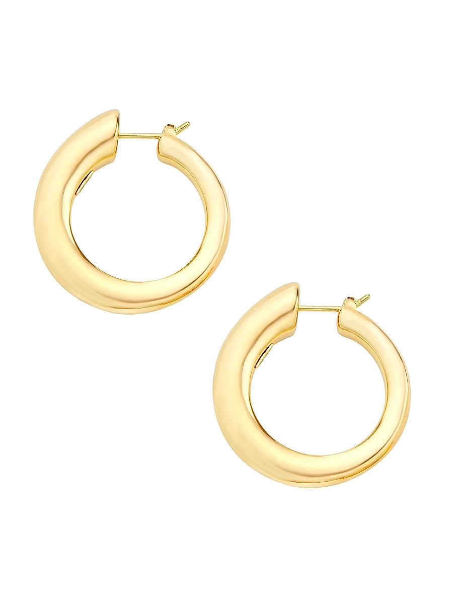 Women's 14K Yellow Gold Small Graduated Hoop Earrings - Gold